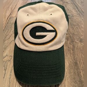 47 BRAND NFL Green Bay Packers Fitted Hat Green White and Yellow Size Medium